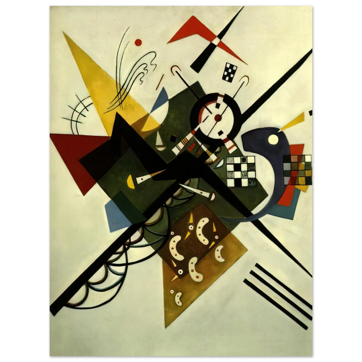 Wassily Kandinsky - ON WHITE II 1923 75x100 cm / 30x40inches Fine Art Poster