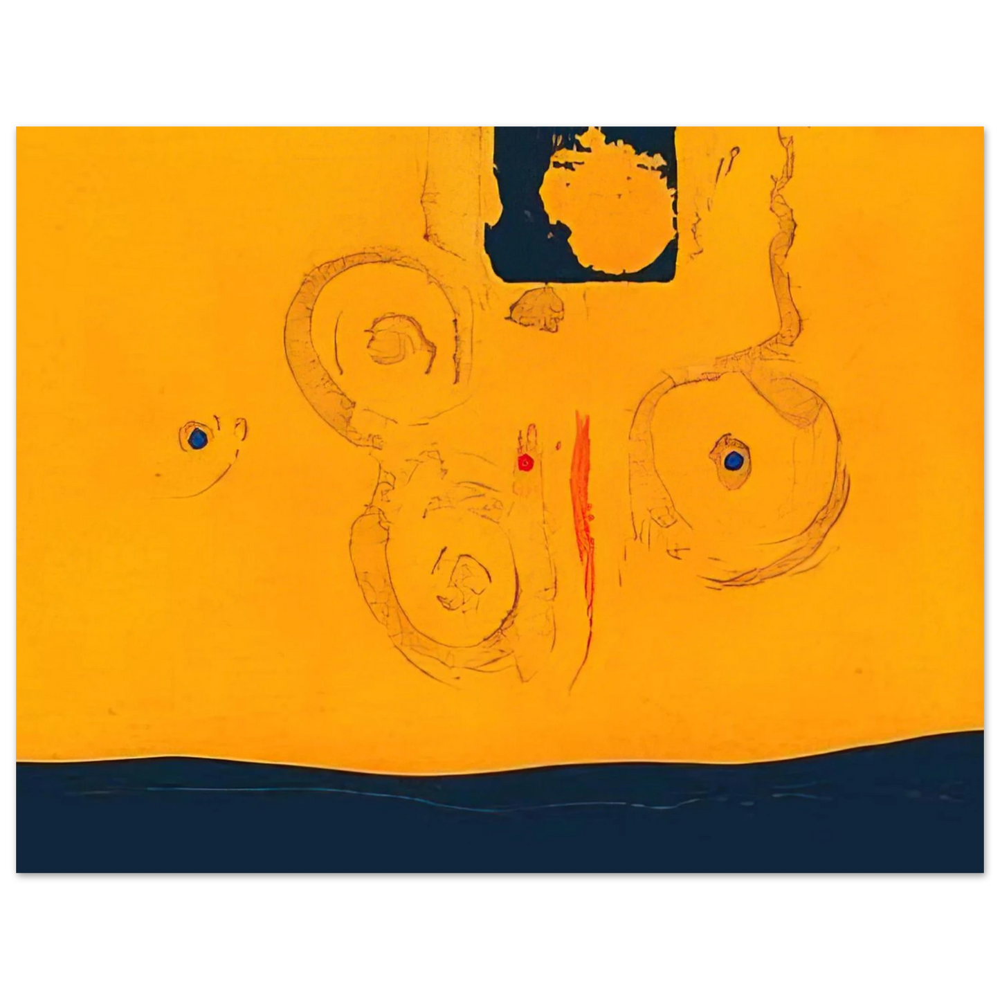 Helen Frankenthaler - Plaza Real - 1988 Wall art - 70x100 cm / 28x40 inches - Fine Art Poster - -
