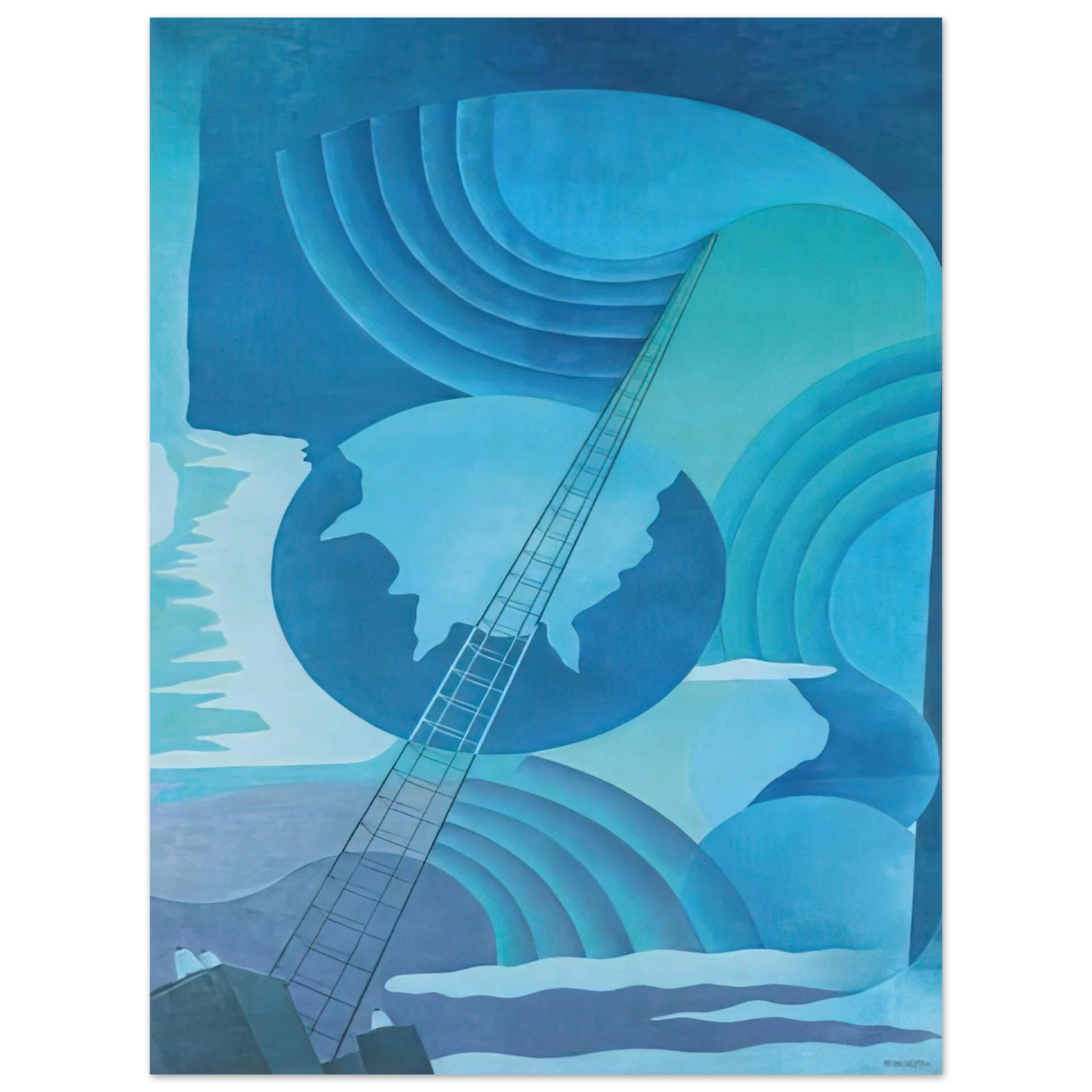 Benedetta Cappa - Synthesis of Radio Communications - 1933 - 1934 Palermo, Sicily, Italy Fine Art Poster - Default Title