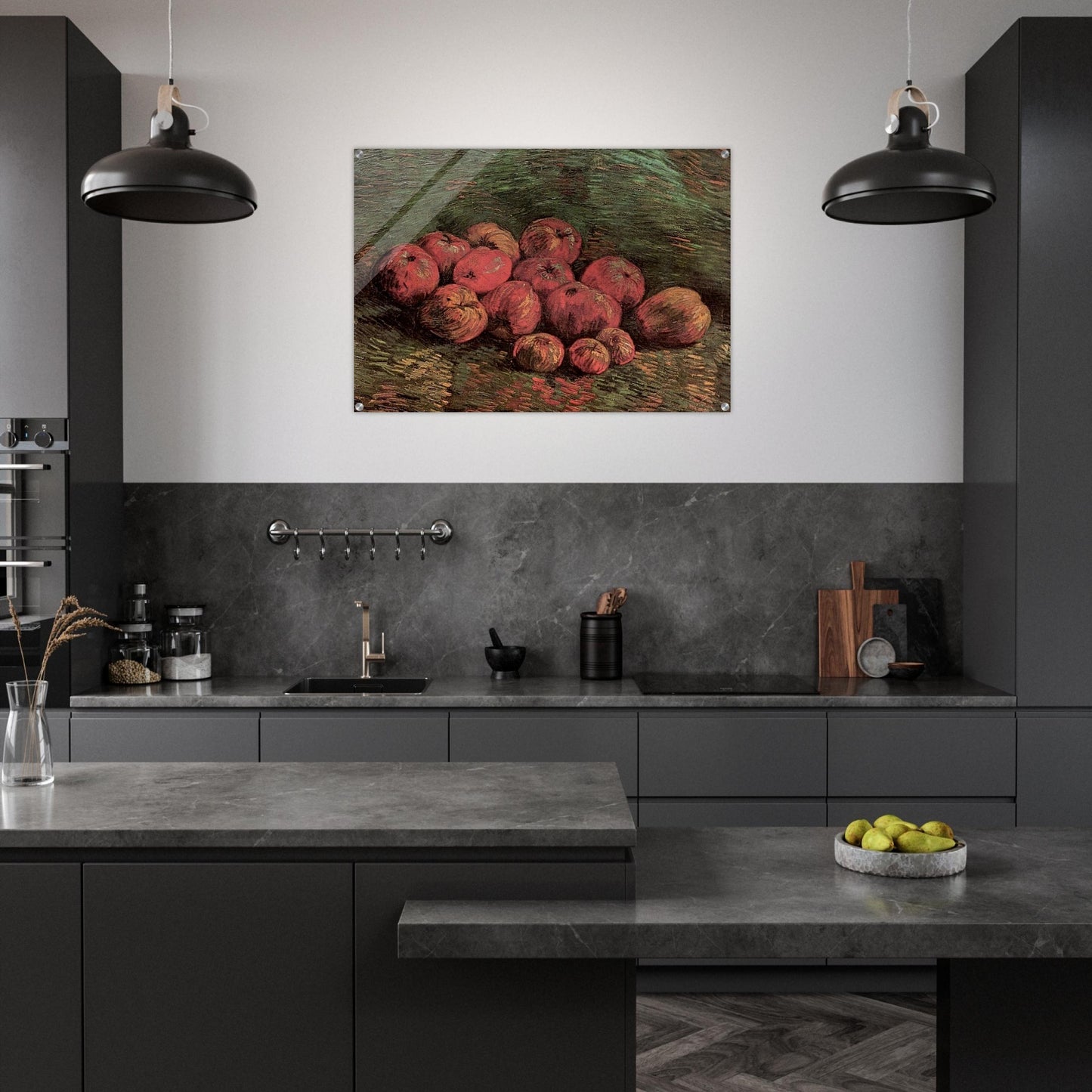 Still Life with Apples - Vincent van Gogh Acrylic Print - 70x100 cm / 28x40″ inches