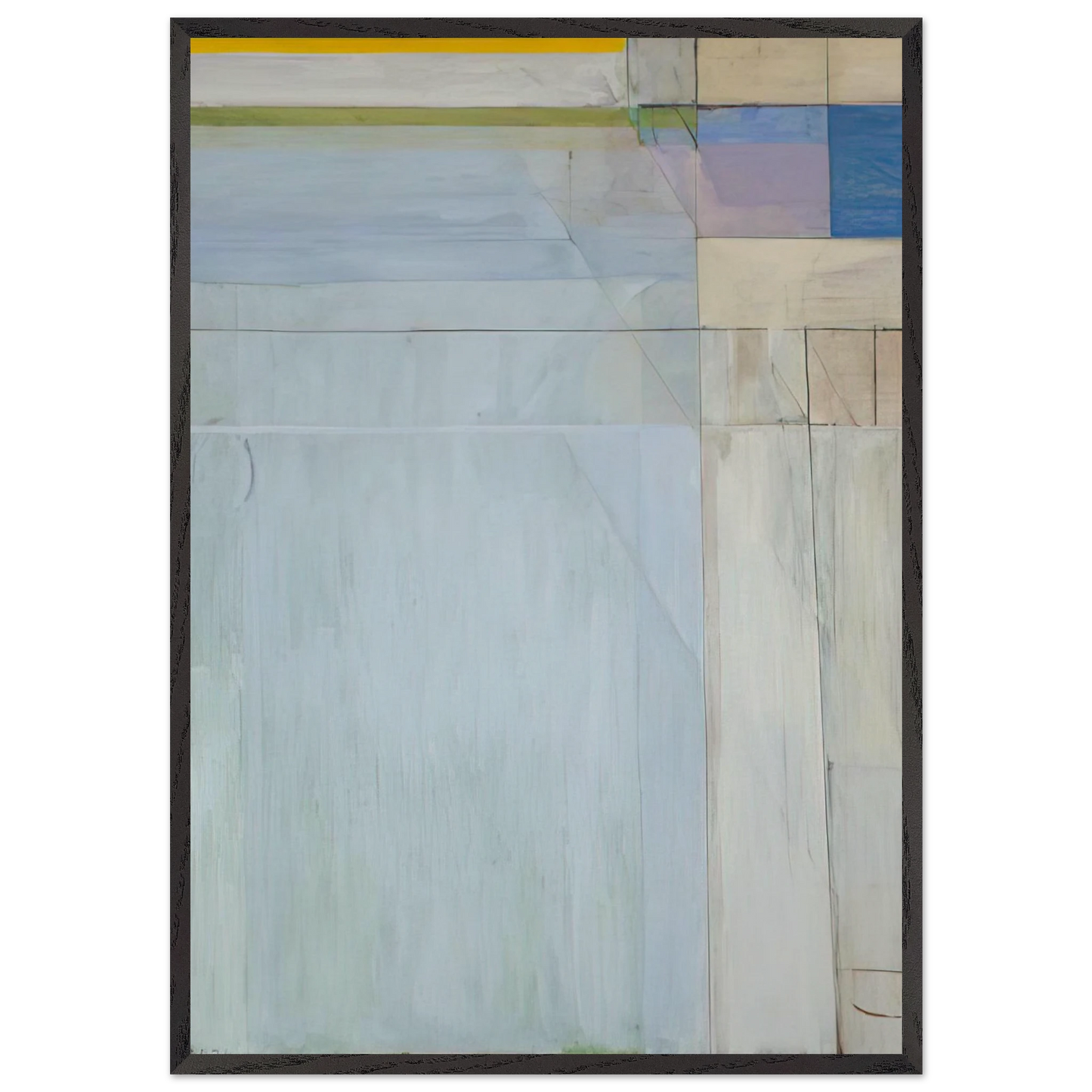 Ocean Park 54 - Richard Diebenkorn 70x100 cm / 28x40 inches Framed Art Print – Black Wooden Frame