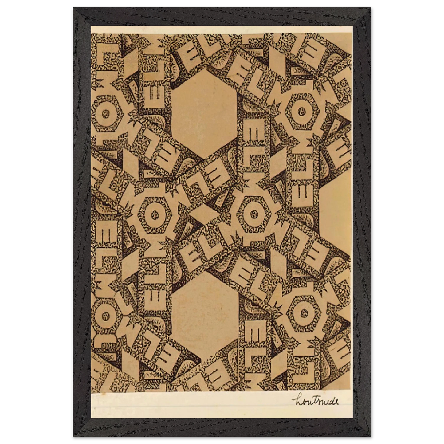 MC Escher - ESCHER (21) Wall Art - 60x80 cm / 24x32 inches - Premium Wooden Framed Poster With Fine Art Paper-canvas - Wood frame