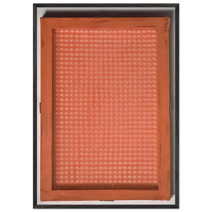 Volume a moduli sfasati - 1960 - Dadamaino 70x100 cm / 28x40 inches Framed Art Print – Black Wooden Frame