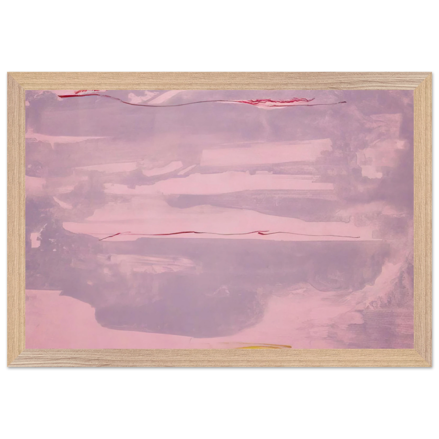 Helen Frankenthaler - Dream Walk - 1977 Wall art - A2 (42 x 59.4 cm) - Premium Wooden Framed Poster With Fine Art Paper - Wood frame