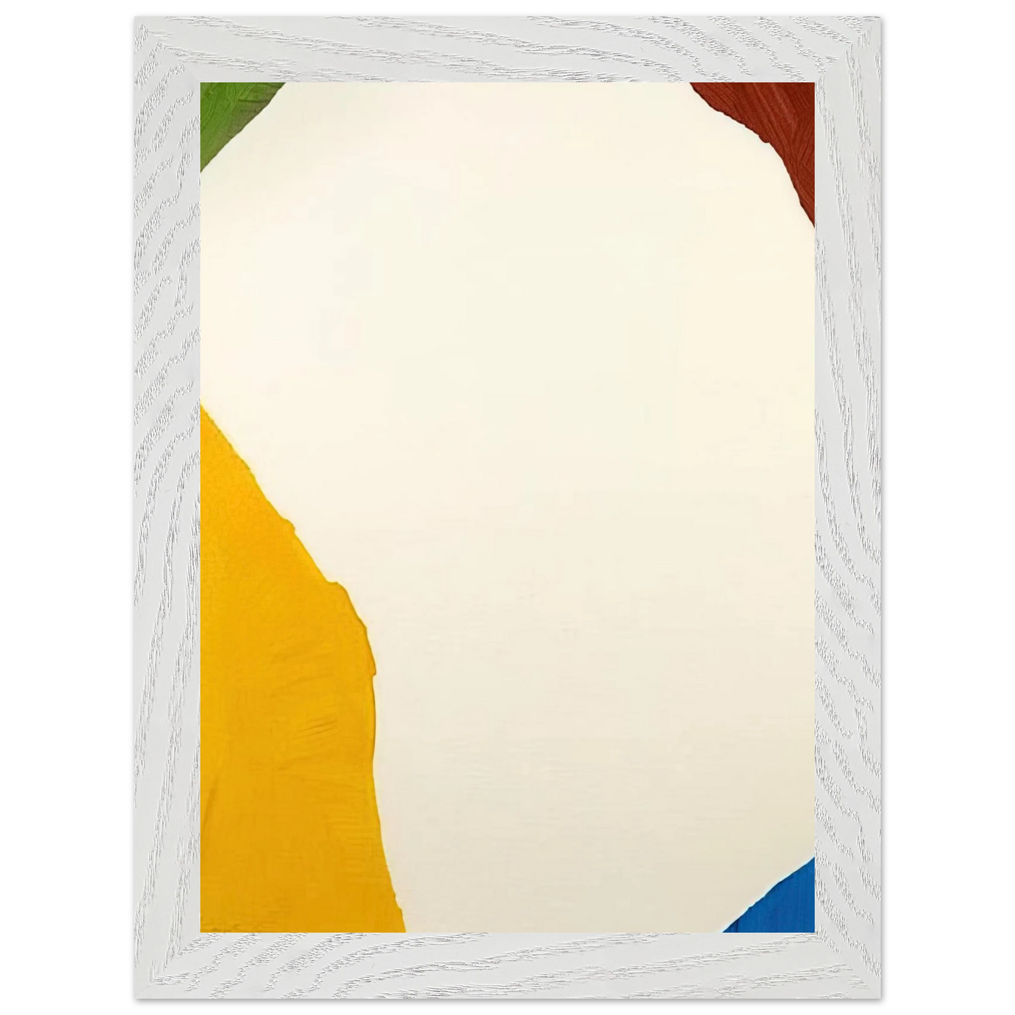 Helen Frankenthaler - Wind Directions - 1970 Wall art - 13x18 cm / 5x7 inches - Premium Wooden Framed Poster With Fine Art Paper - White frame