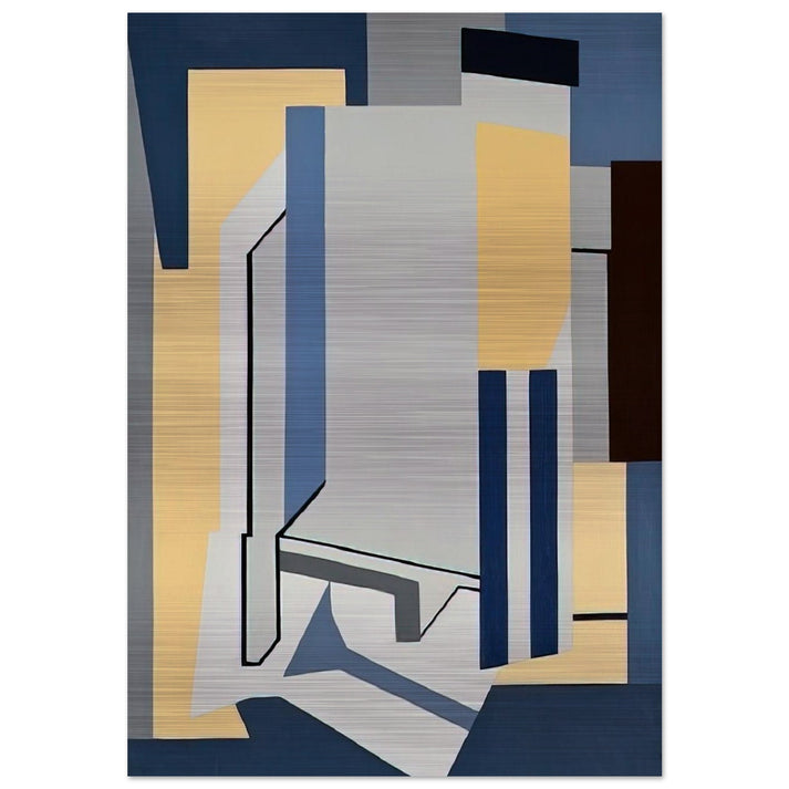 St. Ann Street - 1954 - Ralston Crawford Brushed Aluminum Print - 70x100 cm / 28x40 inches | Ralston Crawford Aluminum Print | Ralston Crawford Prints