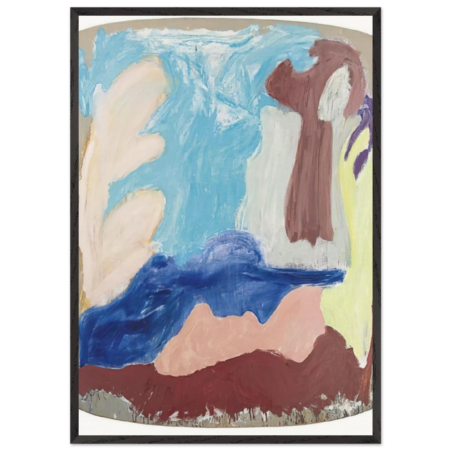 Promenade - 1985 - Ron Gorchov Framed Art Print – Black Wooden Frame - Default Title - -Framed Art Print