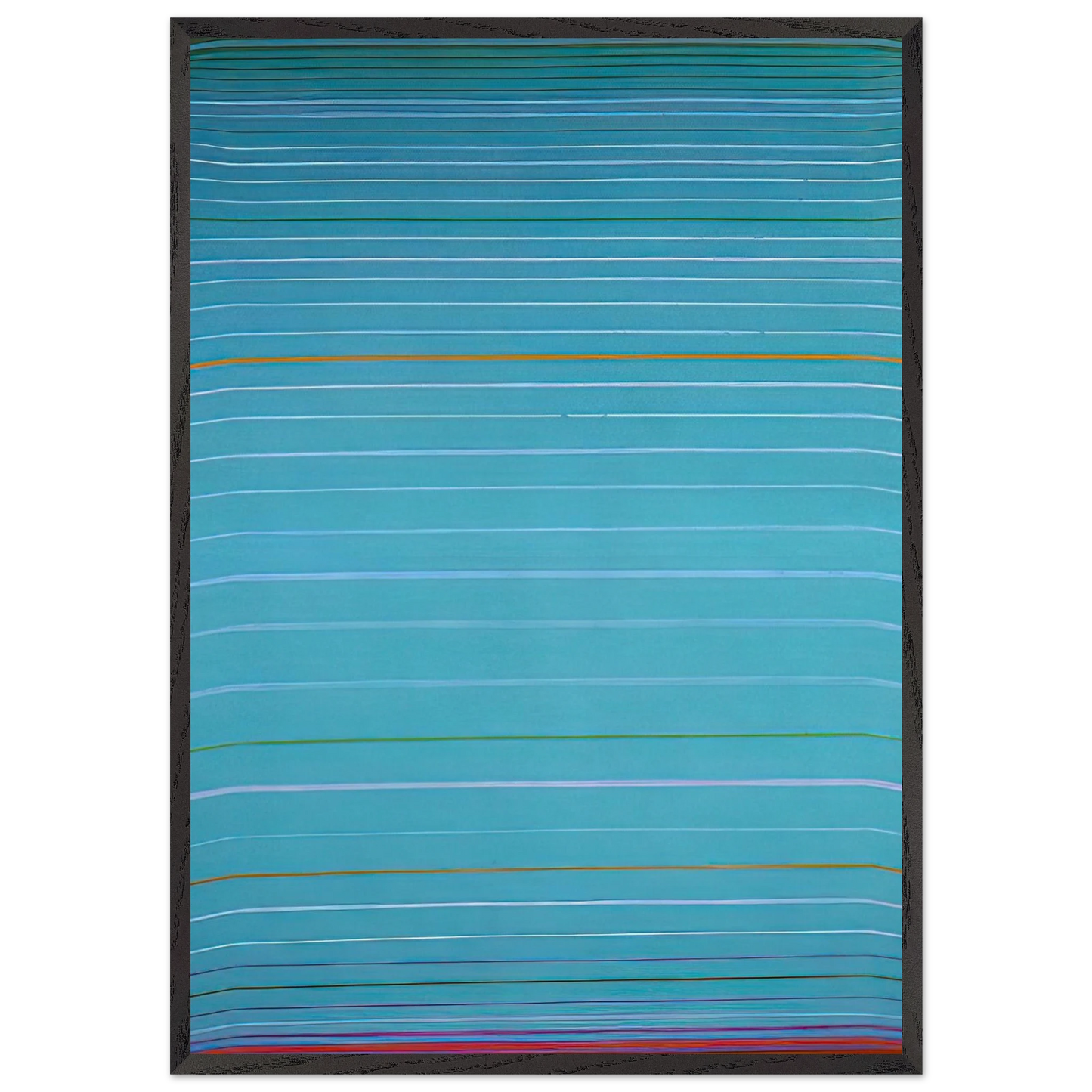 April 1961 - 1961 - John Hoyland 70x100 cm / 28x40 inches Framed Art Print – Black Wooden Frame