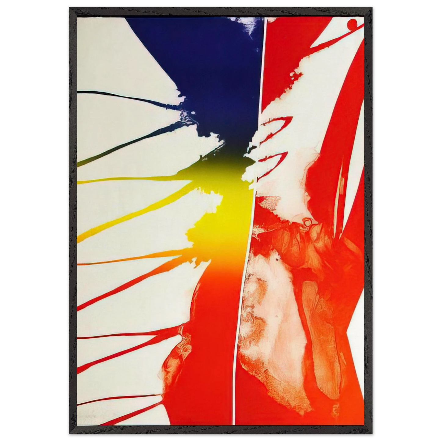 Continental Divide - Paul Jenkins 70x100 cm / 28x40 inches Framed Art Print – Black Wooden Frame