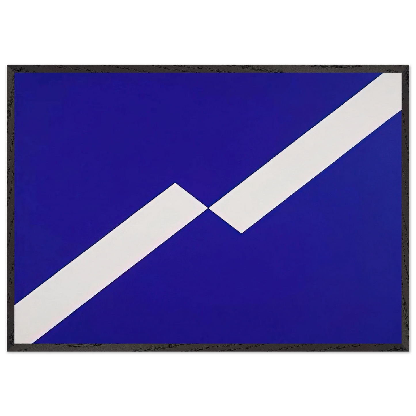 Encounter - 2009 - Carmen Herrera Framed Art Print – Black Wooden Frame - Default Title - -Framed Art Print