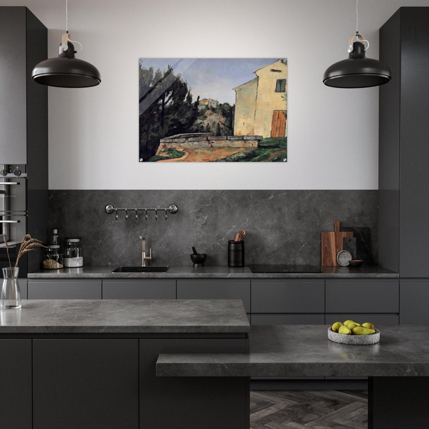 The Abandoned House - Paul Cézanne Acrylic Print - 70x100 cm / 28x40″ inches | Paul Cézanne Wall Art | Paul Cézanne Prints