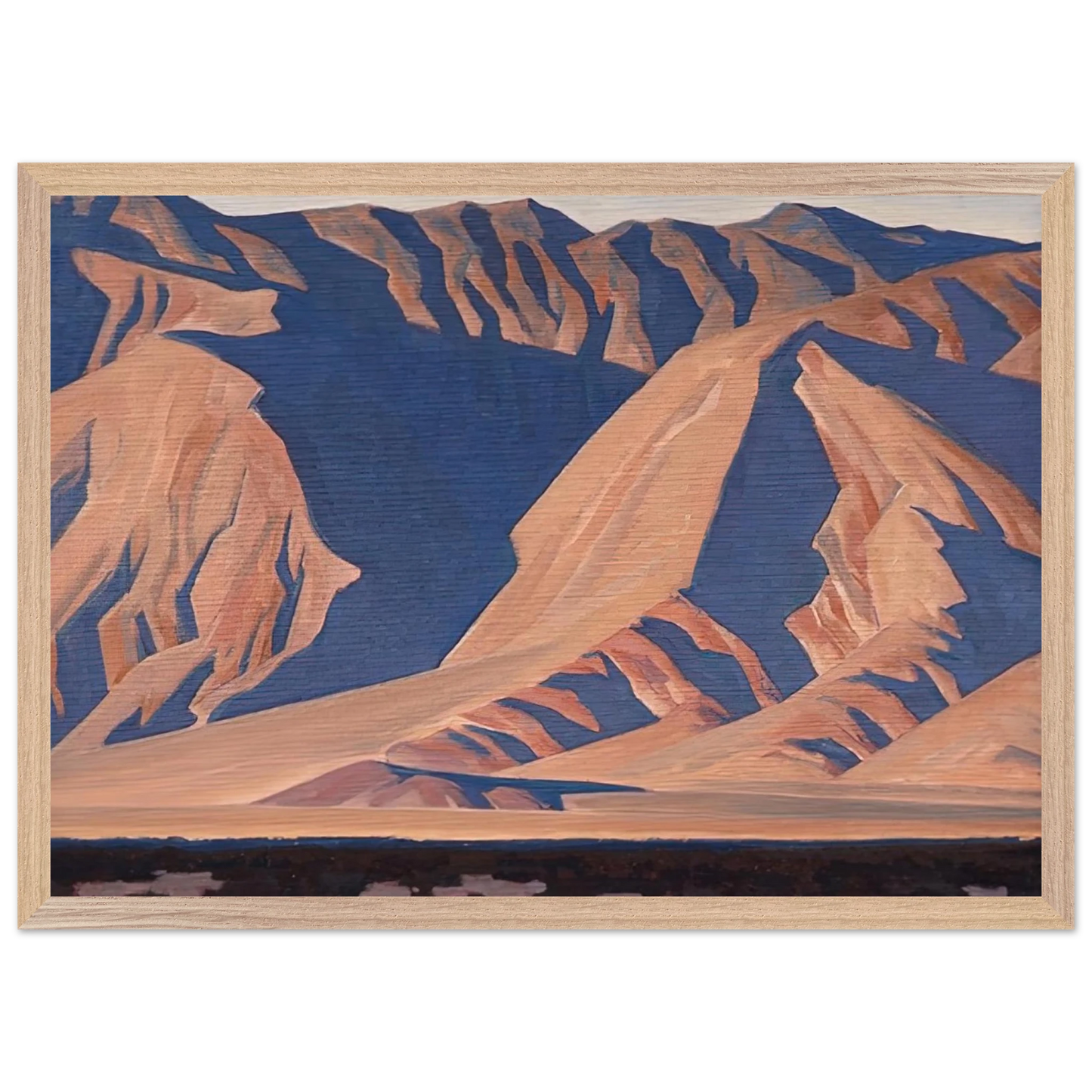 Maynard Dixon - INYO MOUNTAINS 1944 Wall art - A2 (42 x 59.4  cm) - Fine Art Poster-canvas - -