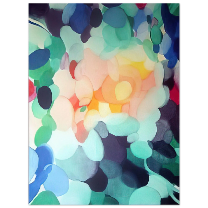 Alice Baber - Golden Center in the Ladder 75x100 cm / 30x40inches Fine Art Poster