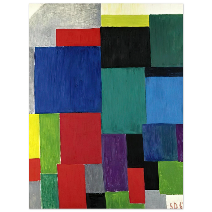 Sonia Delaunay - COLOR RHYTHM 1967 75x100 cm / 30x40inches Fine Art Poster