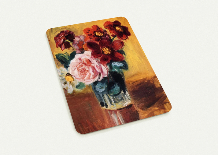 Flowers in a Vase By Pierre-Auguste Renoir Pack of 10 Post Cards | Pierre-Auguste Renoir Post Cards | A6 (10.5 x 14.8 cm) - 4.1 x 5.8 inches