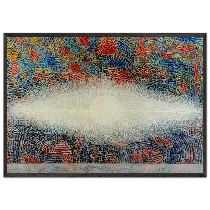 Mombosa - 1975 - Jimmy Ernst 70x100 cm / 28x40 inches Framed Art Print – Black Wooden Frame