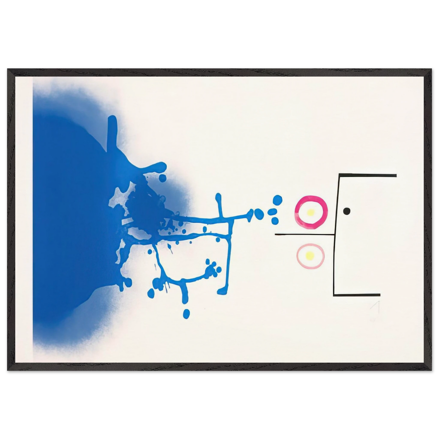 Sun and Sky - 1979 - Victor Pasmore 70x100 cm / 28x40 inches Framed Art Print – Black Wooden Frame