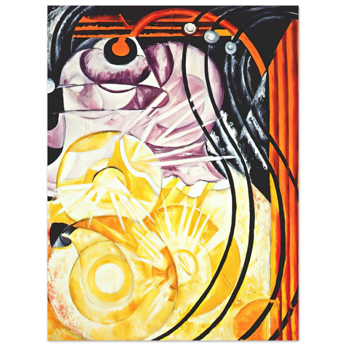 Natalia Goncharova - Electric lamp - 1913 75x100 cm / 30x40inches Fine Art Poster