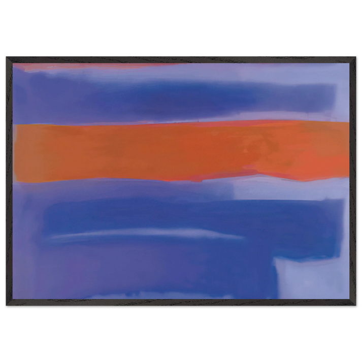 UNTITLED 1980 N4 - Esteban Vicente 70x100 cm / 28x40 inches Framed Art Print – Black Wooden Frame