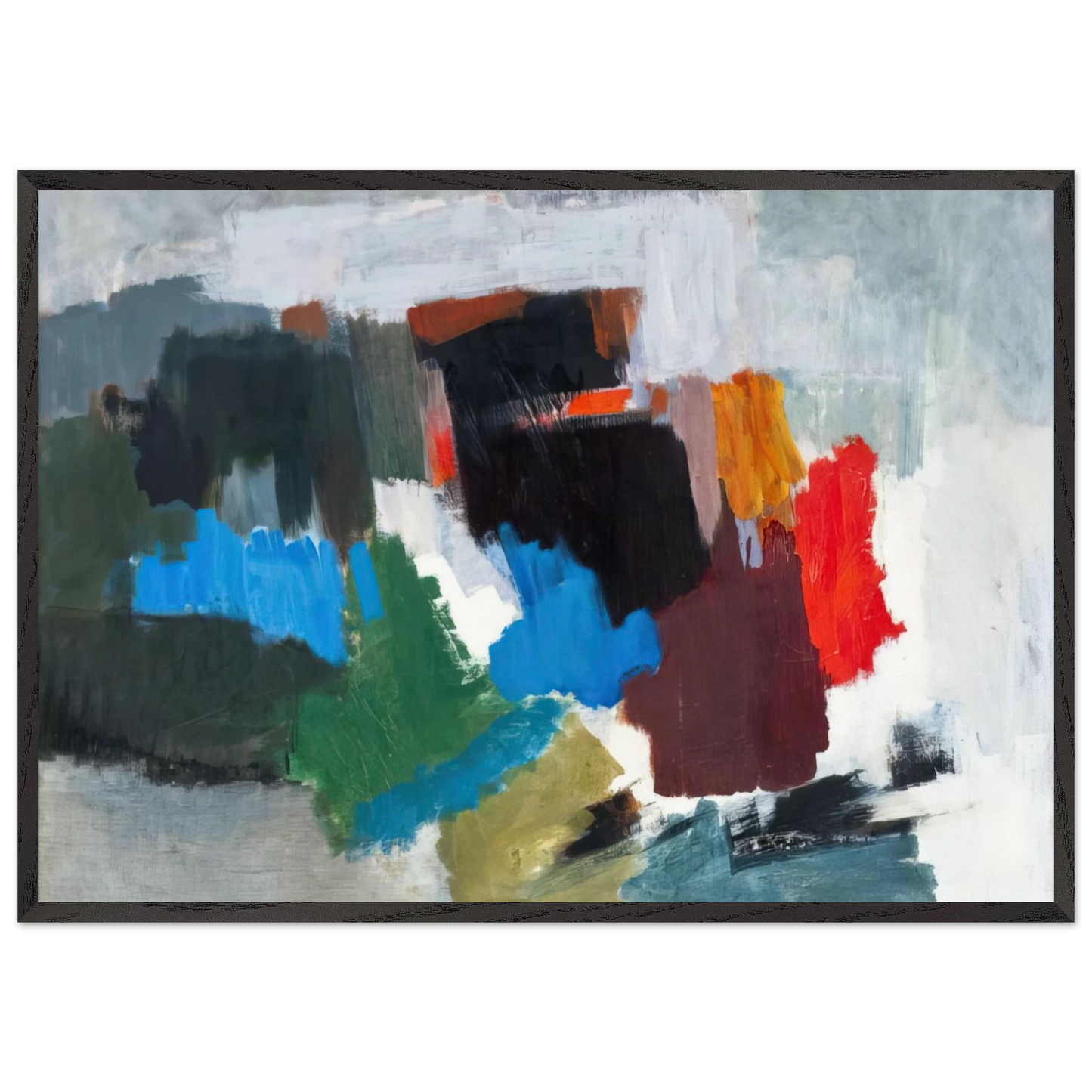 Sommitelma - 1967 - Tove Jansson 70x100 cm / 28x40 inches Framed Art Print – Black Wooden Frame