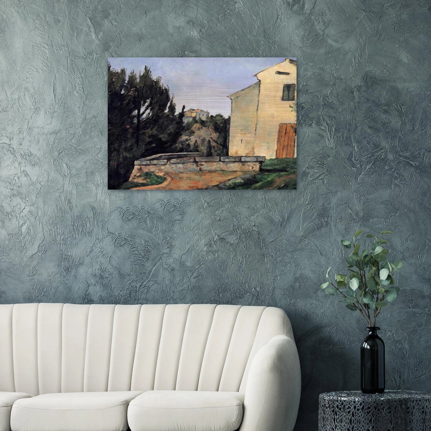 The Abandoned House - Paul Cézanne Brushed Aluminum Print - 70x100 cm / 28x40 inches | Paul Cézanne Aluminum Print | Paul Cézanne Prints