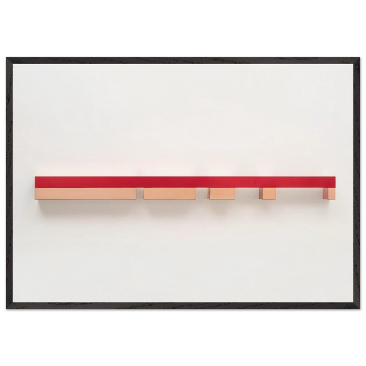 Untitled 79-35 - 1979 - Donald Judd 70x100 cm / 28x40 inches Framed Art Print – Black Wooden Frame