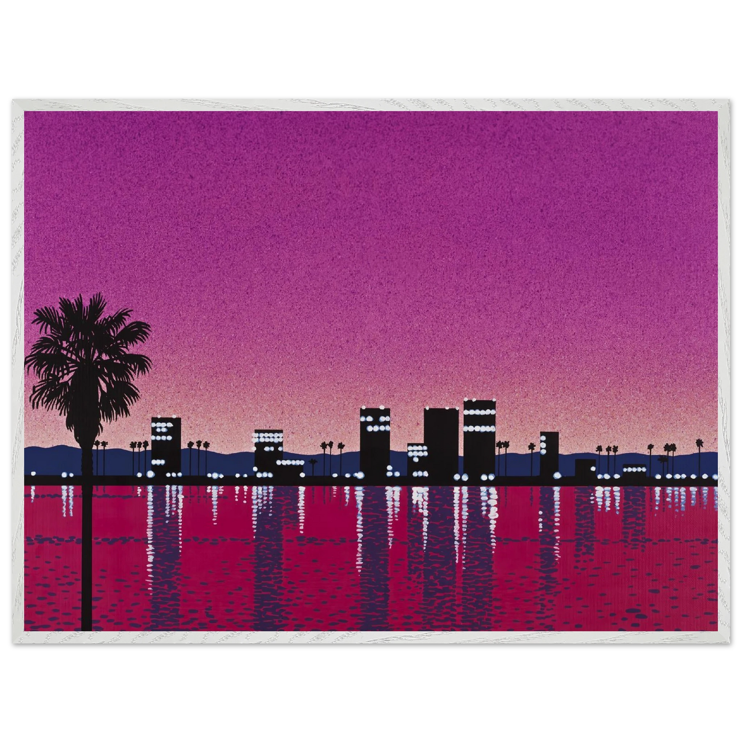 Hiroshi Nagai - The Limelight - monolog Wall Art - 60x80 cm / 24x32 inches - Premium Wooden Framed Poster With Fine Art Paper - Wood frame