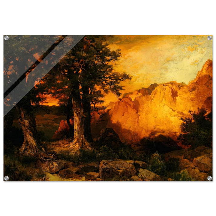 The Grand Canyon - Thomas Moran Acrylic Print - 70x100 cm / 28x40″ inches