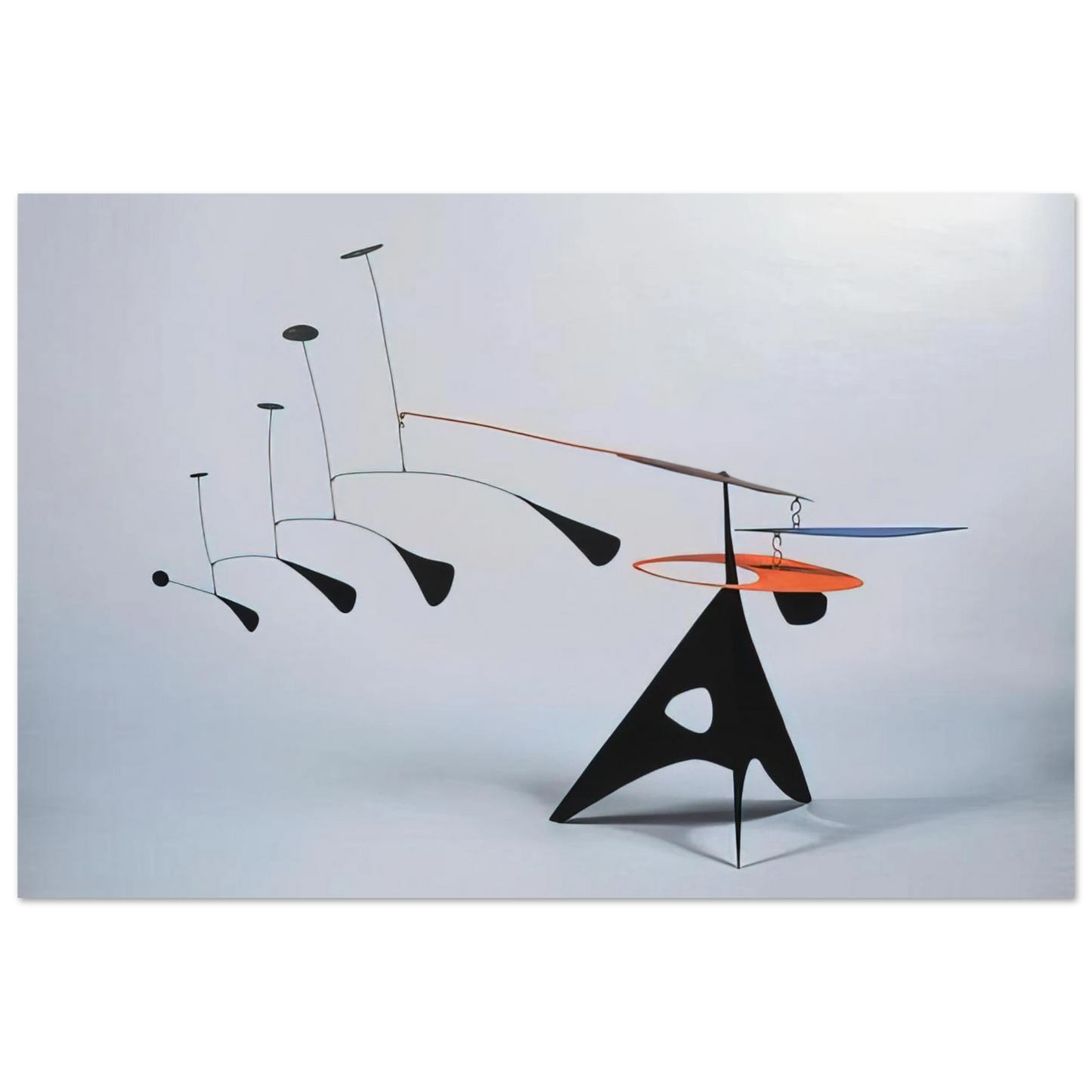 Alexander Calder - BLUE FEATHER 1948 Fine Art Poster - 40x60 cm / 16x24 inches