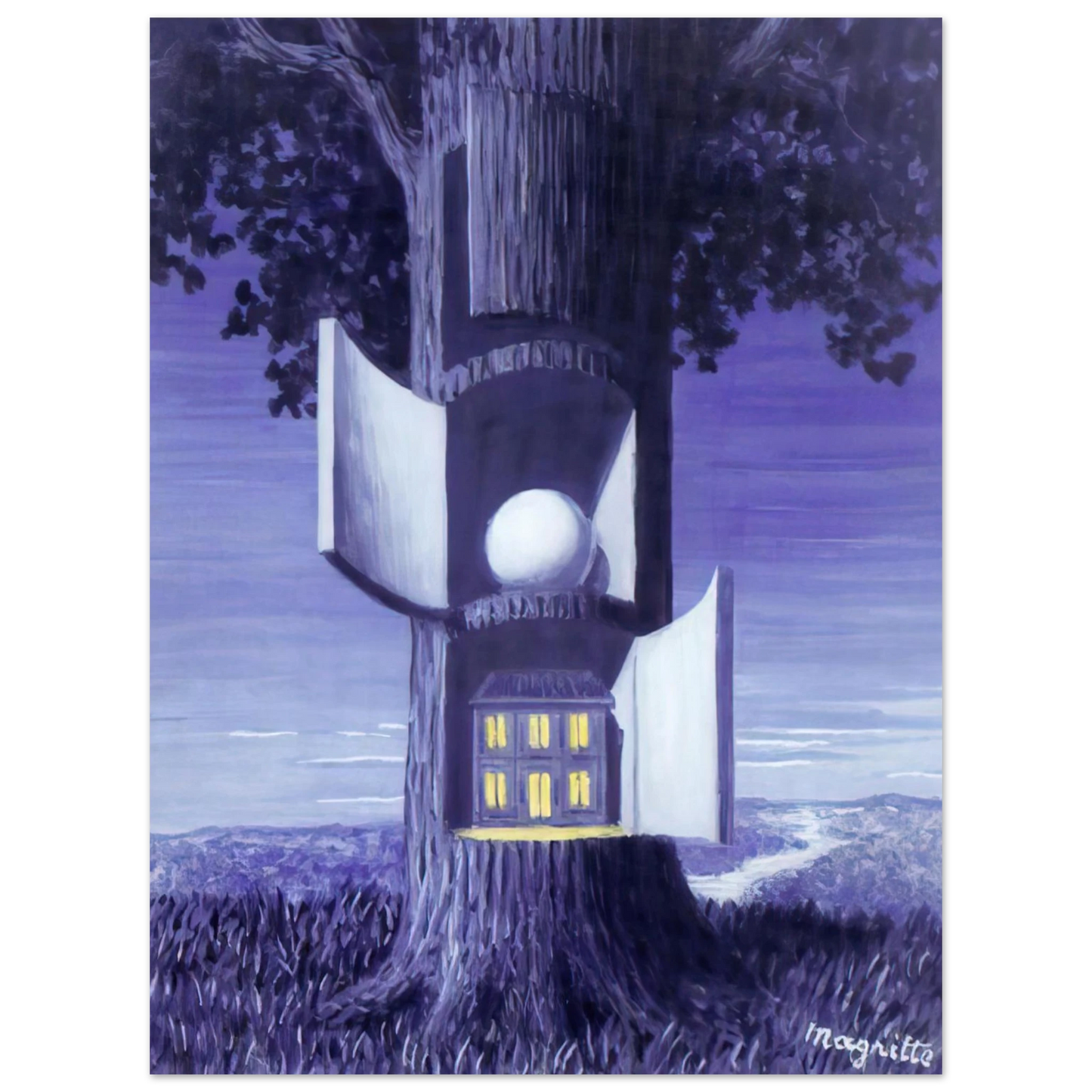 Rene Magritte - THE VOICE OF BLOOD 1948 Fine Art Poster - Default Title