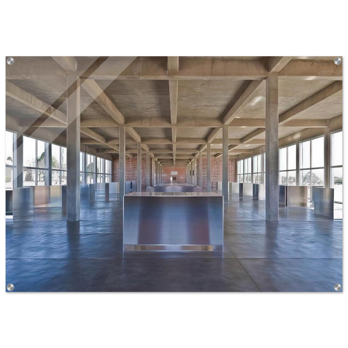 Untitled 100 Untitled Works in Mill Aluminium - 1986 - Donald Judd Acrylic Print - 70x100 cm / 28x40″ inches