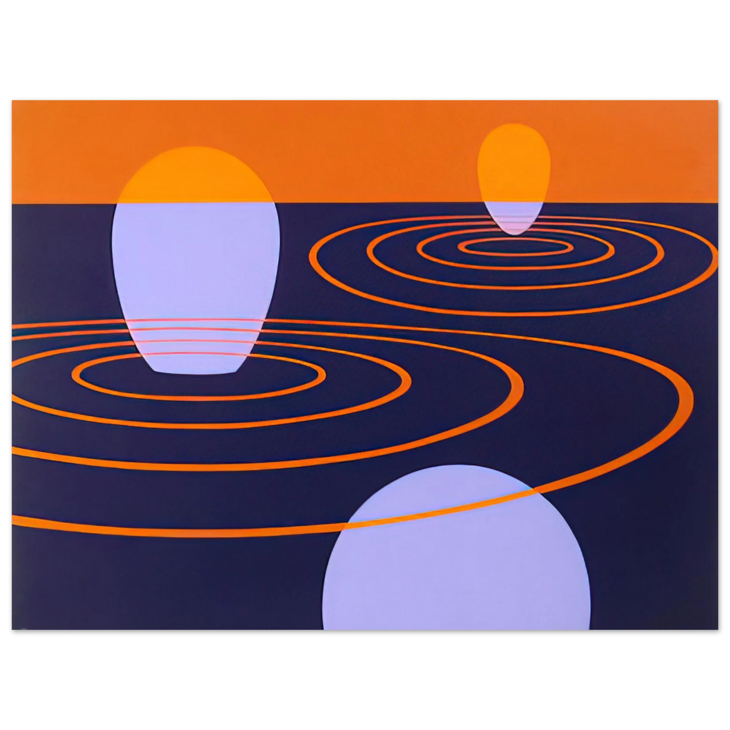 Clarence Holbrook Carter - Transection I - 1971 Fine Art Poster - Default Title