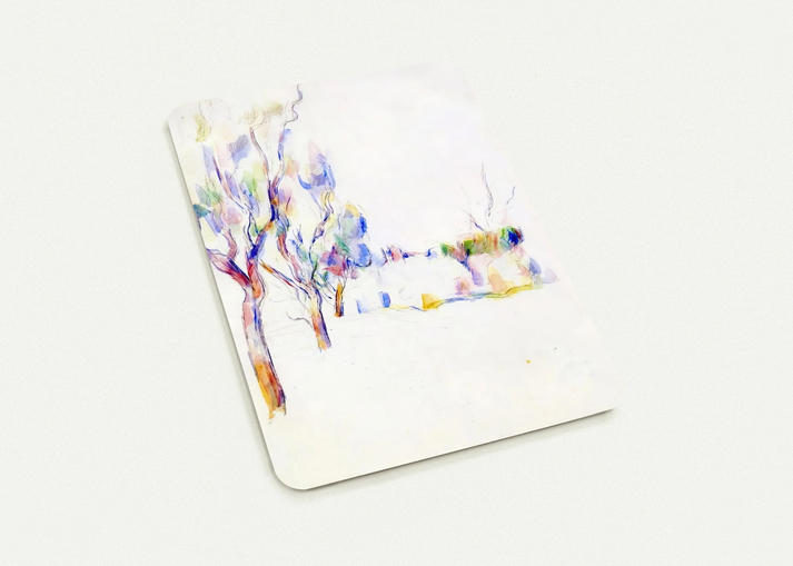 Almond Trees in Provence By Paul Cézanne Pack of 10 Post Cards | Paul Cézanne Post Cards | A6 (10.5 x 14.8 cm) - 4.1 x 5.8 inches