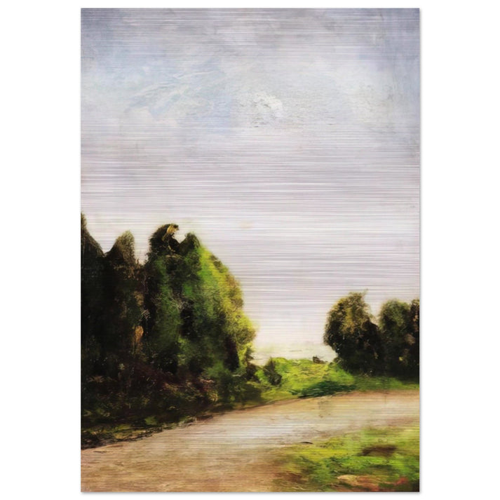 PAESAGGIO 1904 - Carlo Carra Brushed Aluminum Print - 70x100 cm / 28x40 inches | Carlo Carra Aluminum Print | Carlo Carra Prints