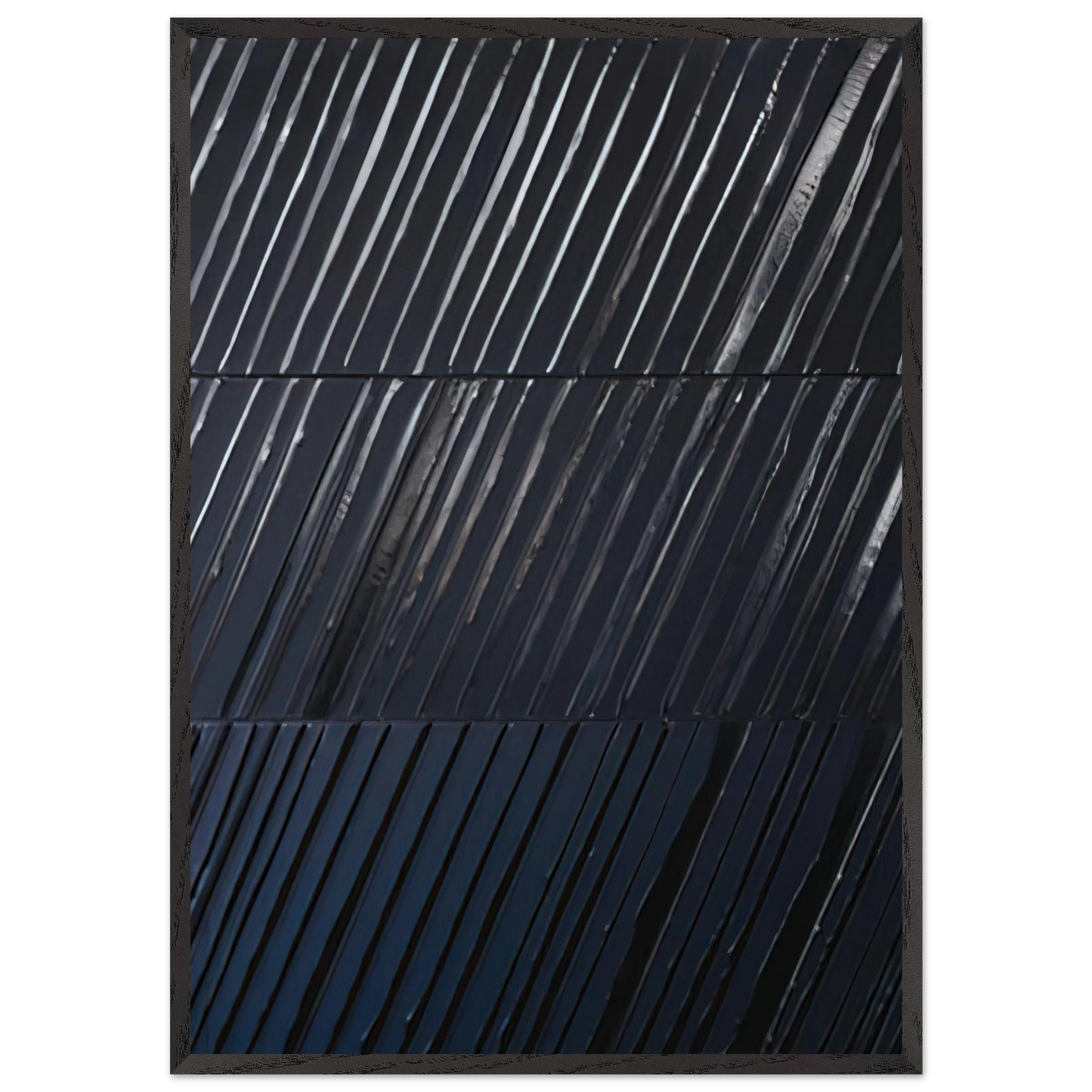Peinture 244 x 181 cm 25 avril 2011 - 2011 - Pierre Soulages Framed Art Print – Black Wooden Frame - Default Title - -Framed Art Print