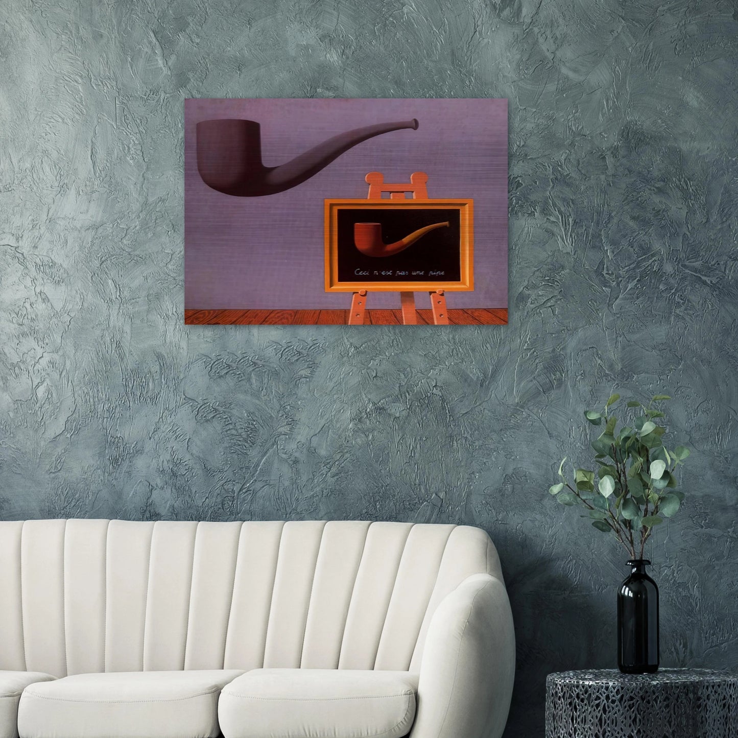 THE TWO MYSTERIES 1966 - Rene Magritte Brushed Aluminum Print - 70x100 cm / 28x40 inches | Rene Magritte Aluminum Print | Rene Magritte Prints