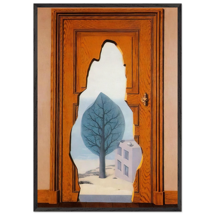 THE AMOROUS PERPECTIVE 1935 - Rene Magritte 70x100 cm / 28x40 inches Framed Art Print – Black Wooden Frame