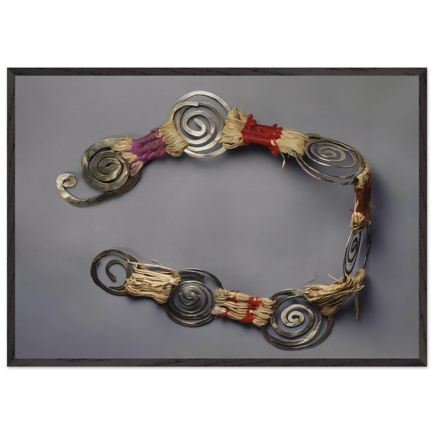 BELT 1935 - Alexander Calder 70x100 cm / 28x40 inches Framed Art Print – Black Wooden Frame