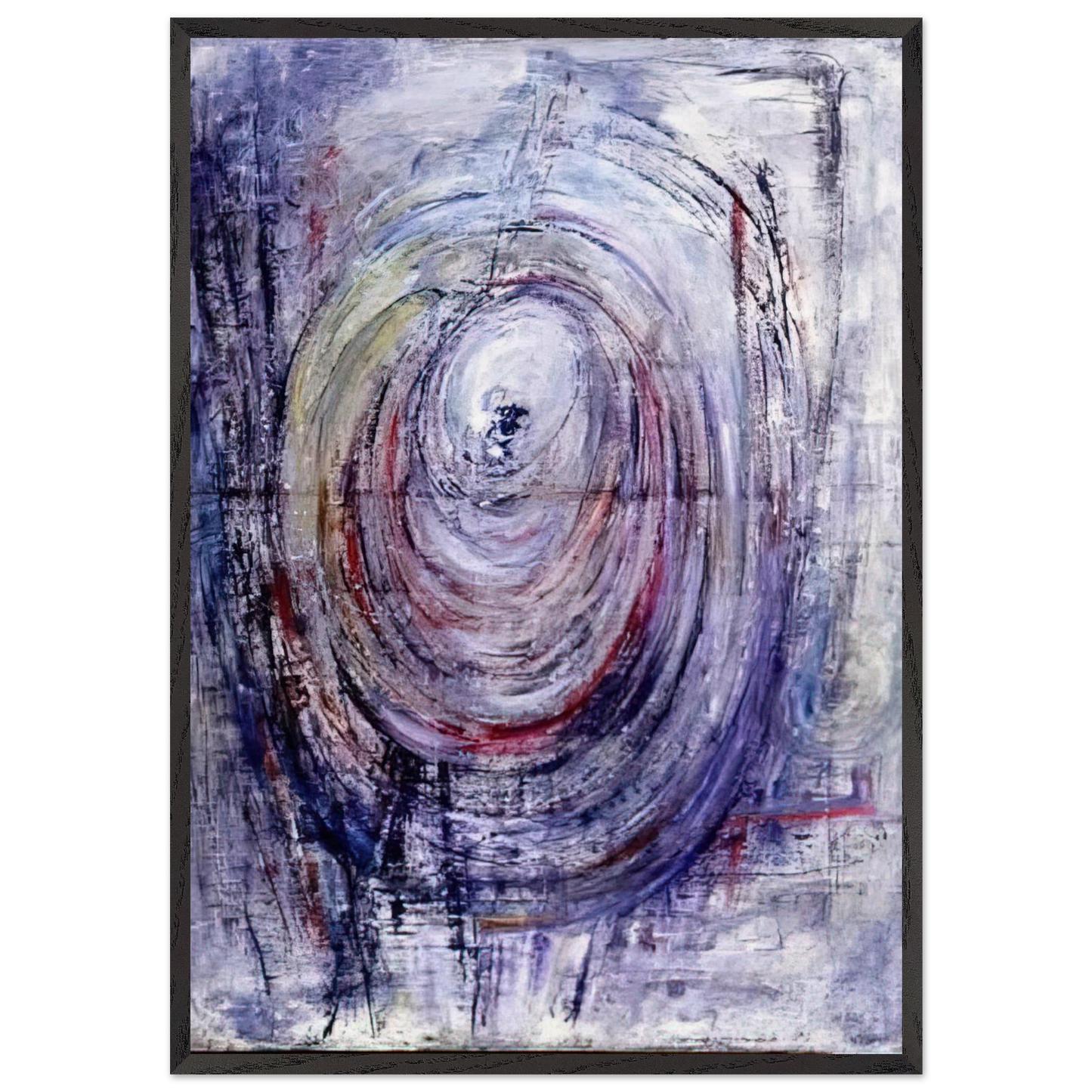 Le Tourbillon - 1947 - Wols 70x100 cm / 28x40 inches Framed Art Print – Black Wooden Frame