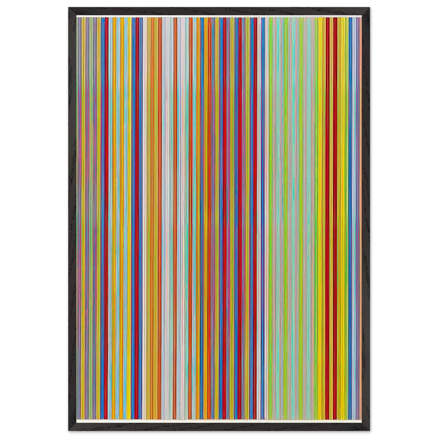 Graf Zeppelin - 1969 - Gene Davis Framed Art Print – Black Wooden Frame - Default Title - -Framed Art Print