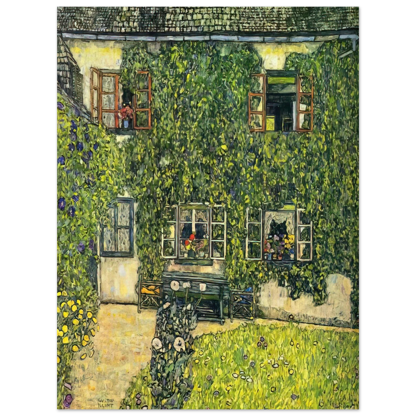 Gustav Klimt - THE HOUSE OF GUARDABOSCHI Fine Art Poster - Default Title