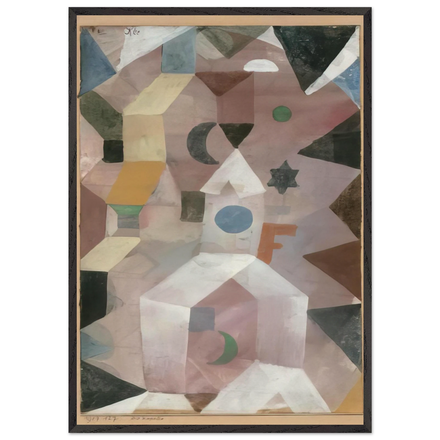 THE CHAPEL 1917 - Paul Klee Framed Art Print – Black Wooden Frame - Default Title - -Framed Art Print