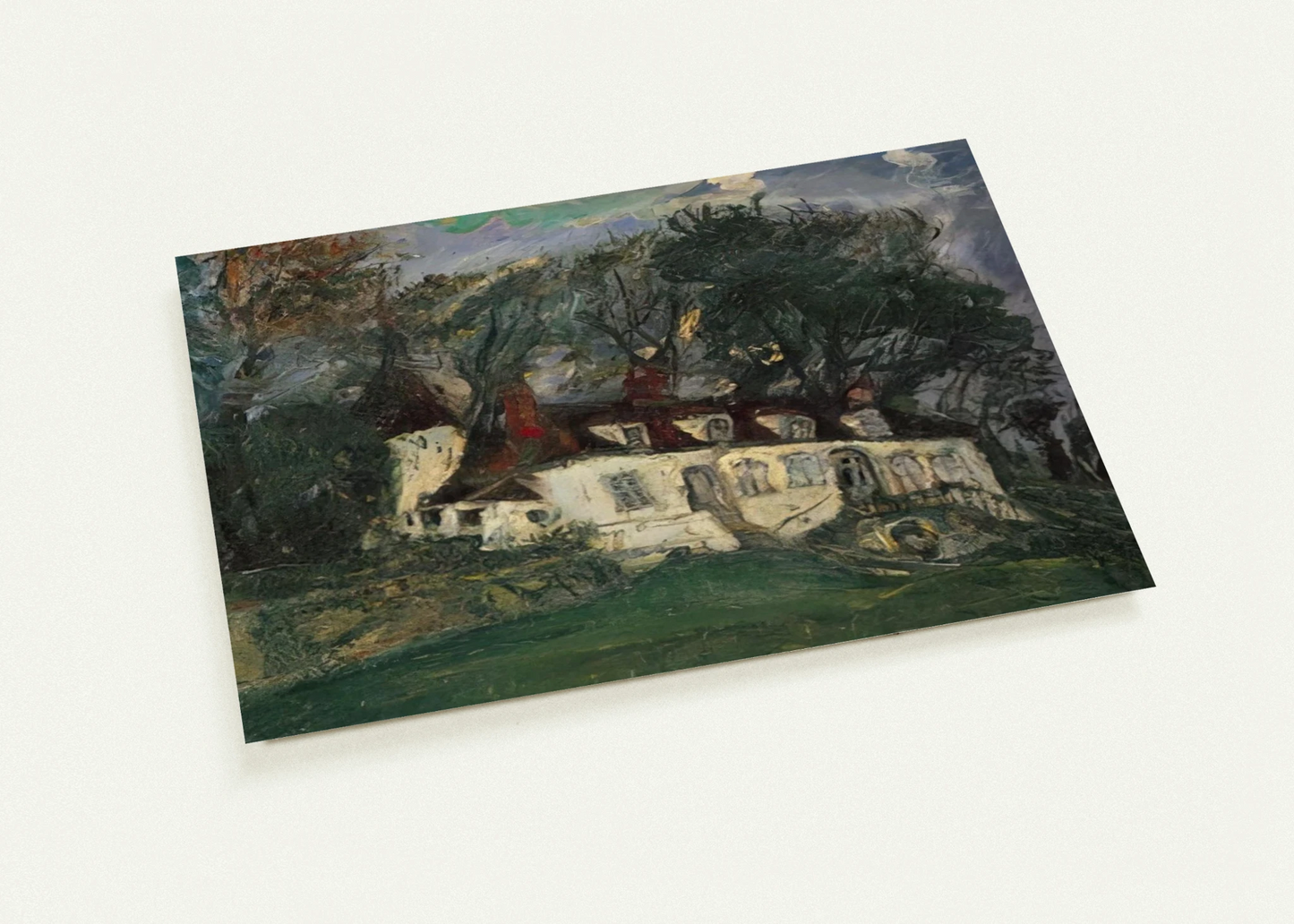 HOUSE AT OISEME 1934 By Chaim Soutine Pack of 10 Post Cards | Chaim Soutine Post Cards | A6 (10.5 x 14.8 cm) - 4.1 x 5.8 inches