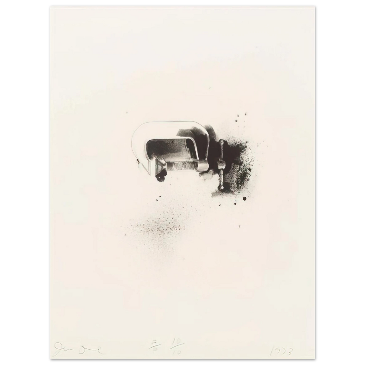 Jim Dine - UNTITLED FROM TEN WINTER TOOLS 1973 4 Fine Art Poster - Default Title