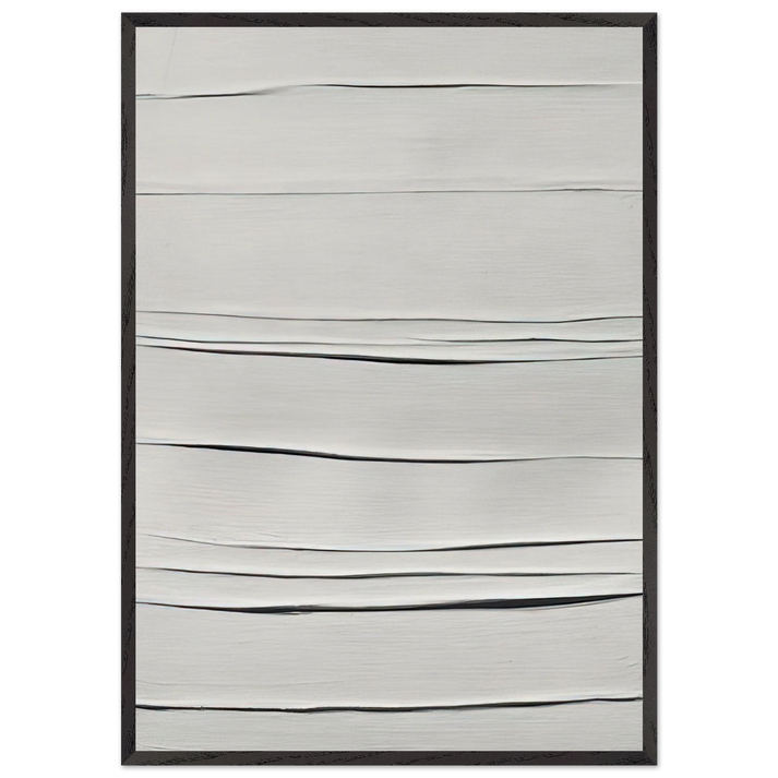 Achrome - 1958 - Piero Manzoni 70x100 cm / 28x40 inches Framed Art Print – Black Wooden Frame