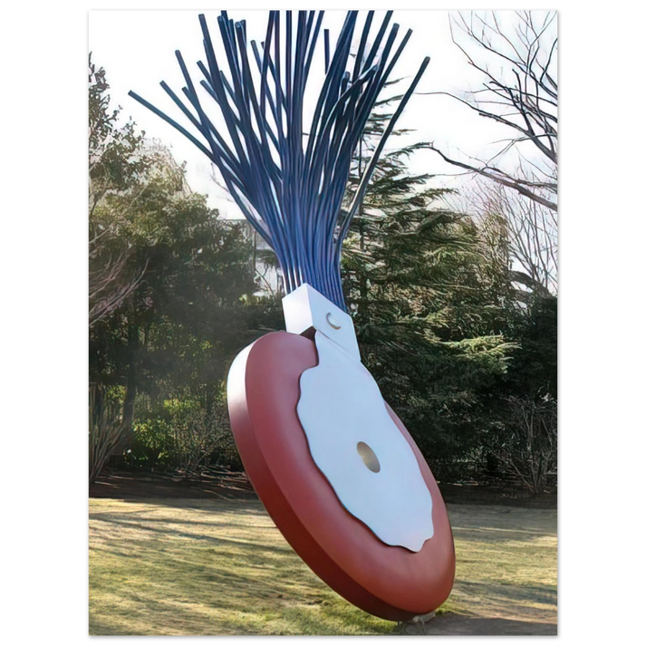 Claes Oldenburg - TYPEWRITER ERASER SCALE X COLLABORATION WITH VAN BRUGGEN 1999 75x100 cm / 30x40inches Fine Art Poster