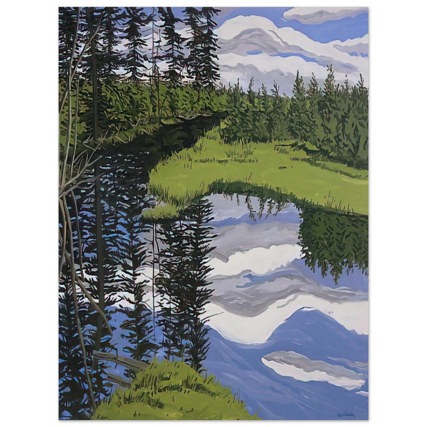 Neil Welliver - Illusory Flowage - 1996 Fine Art Poster - Default Title