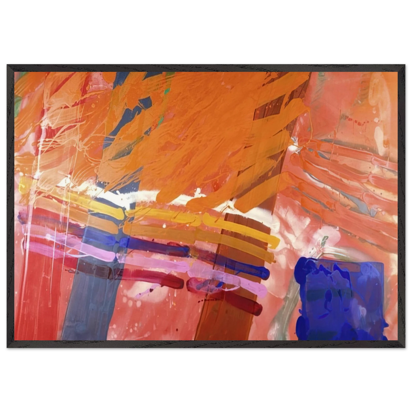 Renfrew - 1983 - Albert Irvin Framed Art Print – Black Wooden Frame - Default Title - -Framed Art Print