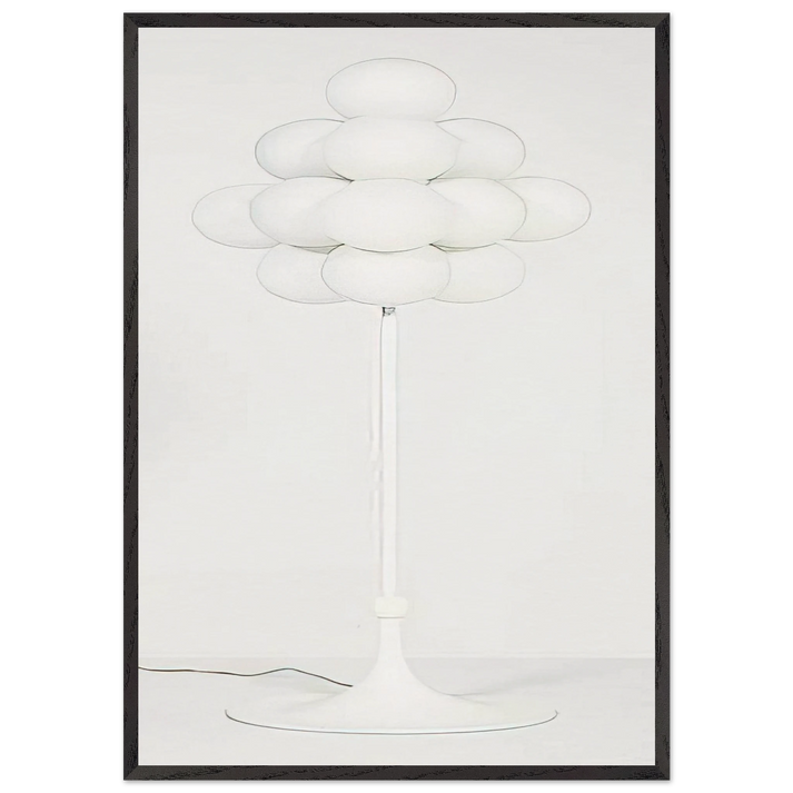 Floor Lamp - 1960 - Max Bill 70x100 cm / 28x40 inches Framed Art Print – Black Wooden Frame