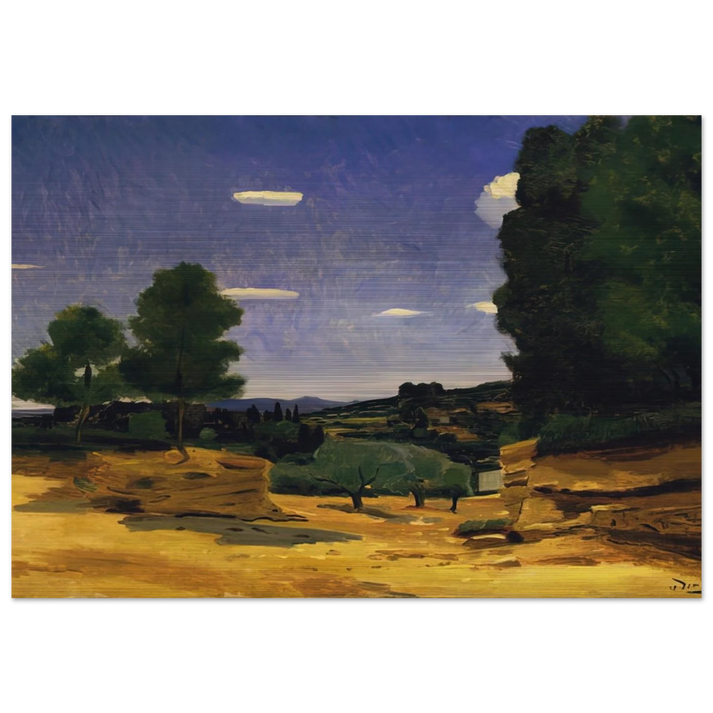 LANDSCAPE PROVENCE 1925 - Andre Derain Brushed Aluminum Print - 70x100 cm / 28x40 inches | Andre Derain Aluminum Print | Andre Derain Prints